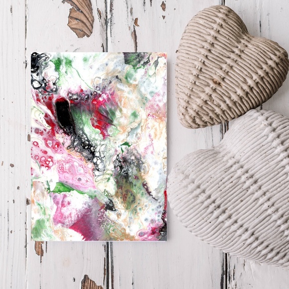 Original ACEO - Miniature Abstract Painting - Organic Abstract 3 - Picture 1 of 5